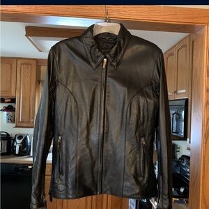 Women's Black Leather Jacket